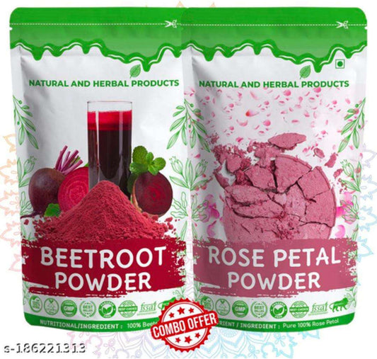 Combo Pack - Beetroot powder - Rose Petal powder
