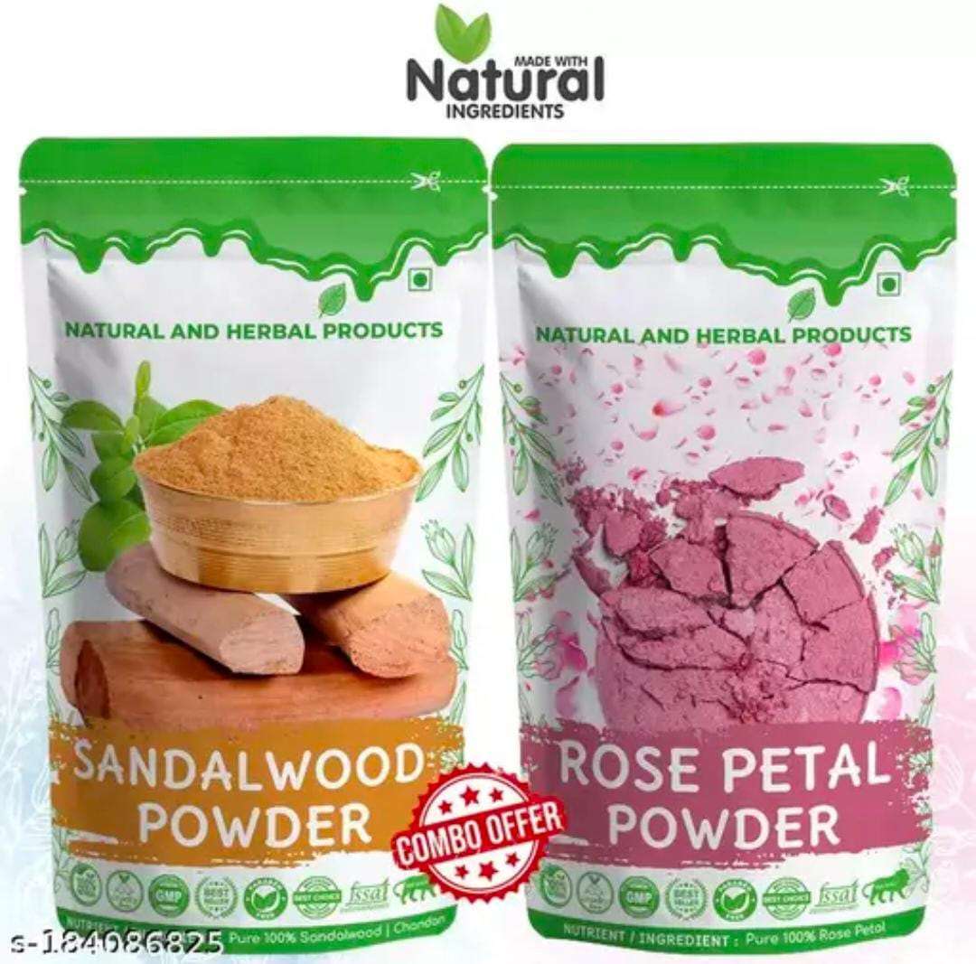 Combo Pack - Sandalwood powder + Rose Powder