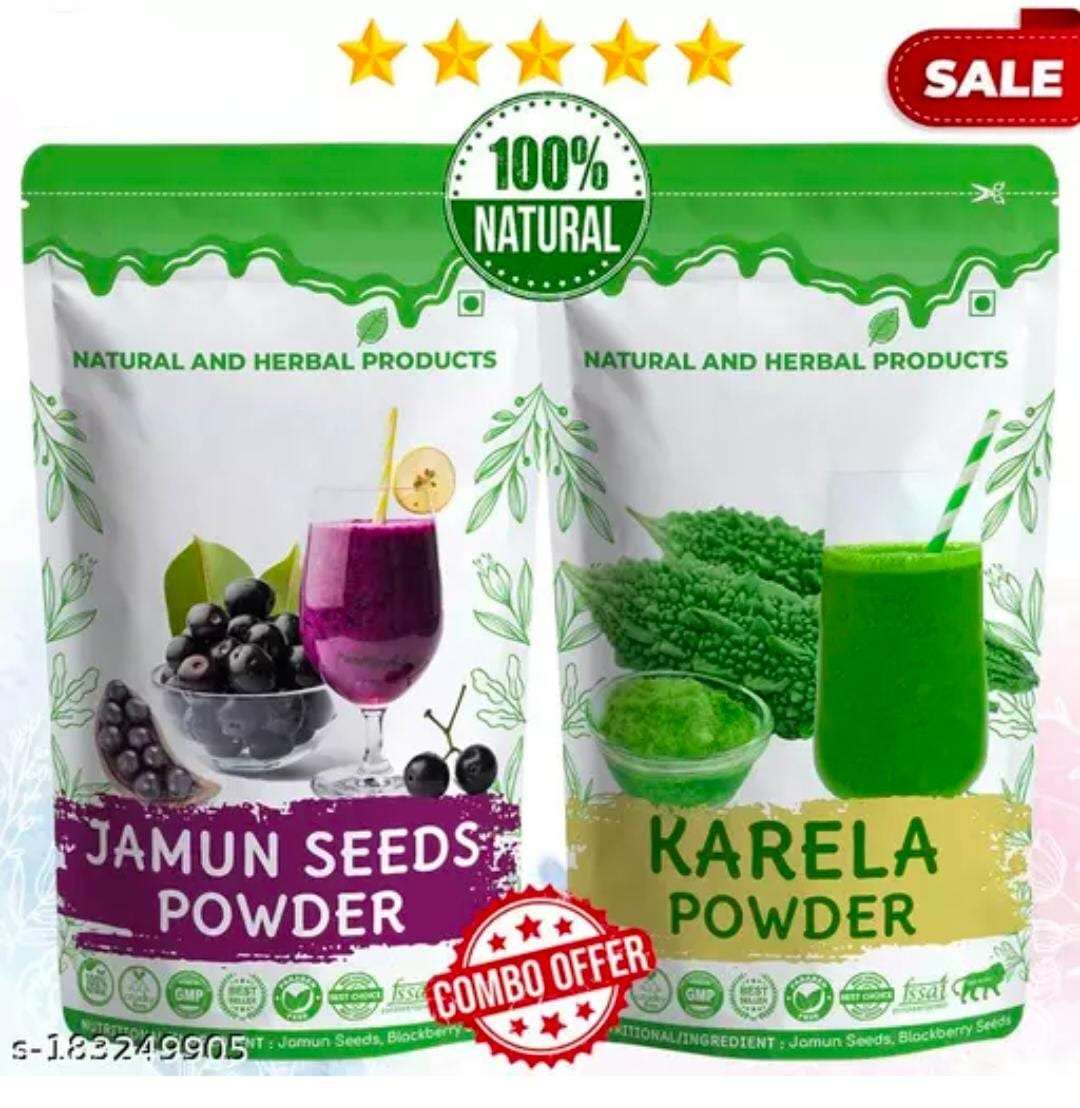 Combo Pack - Jamun seed powder + Karela Powder